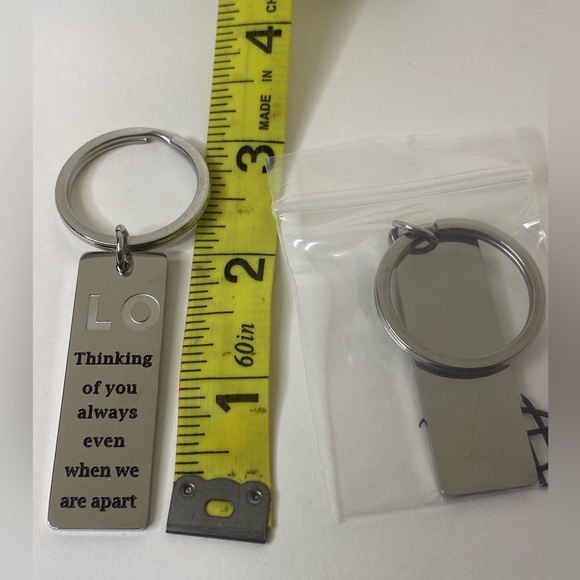 Love keychain stainless steel set of 2 - Picture 6 of 6